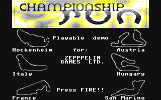 C64 GameBase Championship_Run_[Preview] [Zeppelin_Games] 1991
